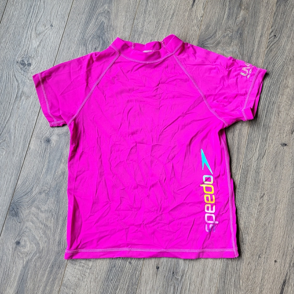 Speedo UV50 Swim Top Pink {Girl's Large}